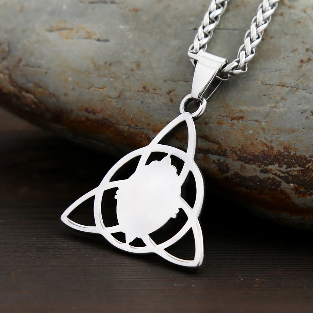 Nordic Trinity Knot Pendant Necklace (316L)