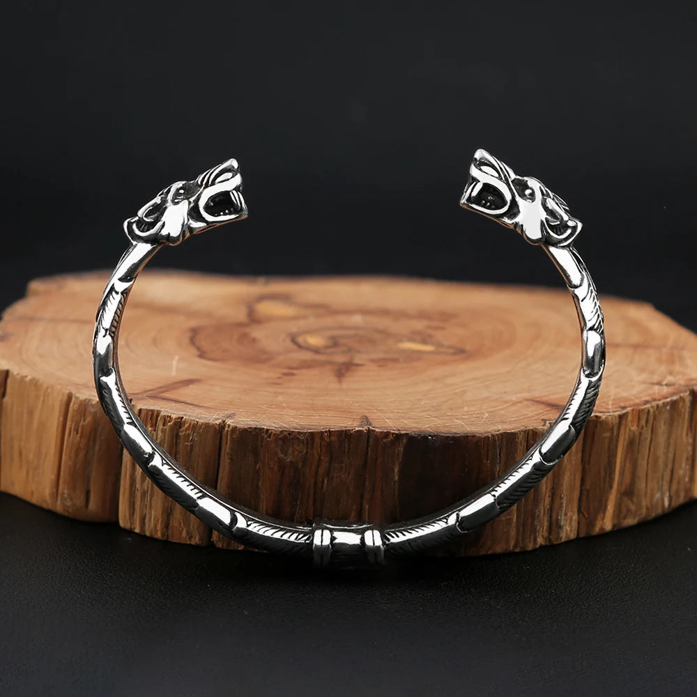 Double Tiger Cuff Bracelet (316L)