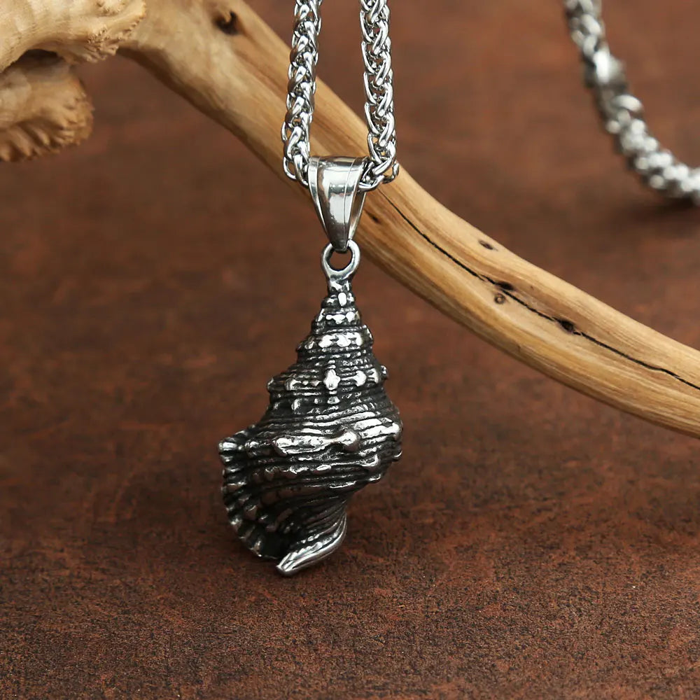 Sea Relic Shell Pendant (316L)