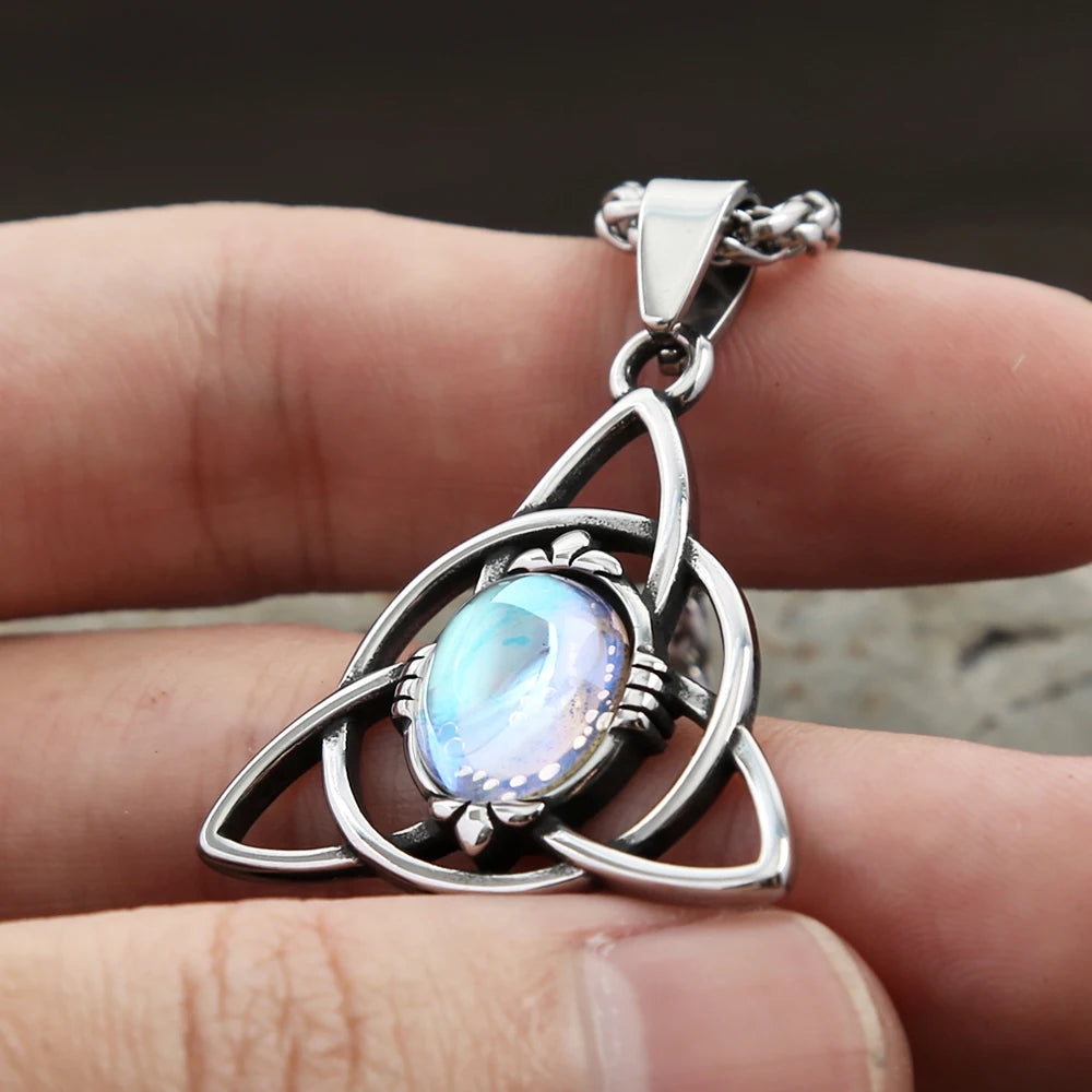 Nordic Trinity Knot Pendant Necklace (316L)