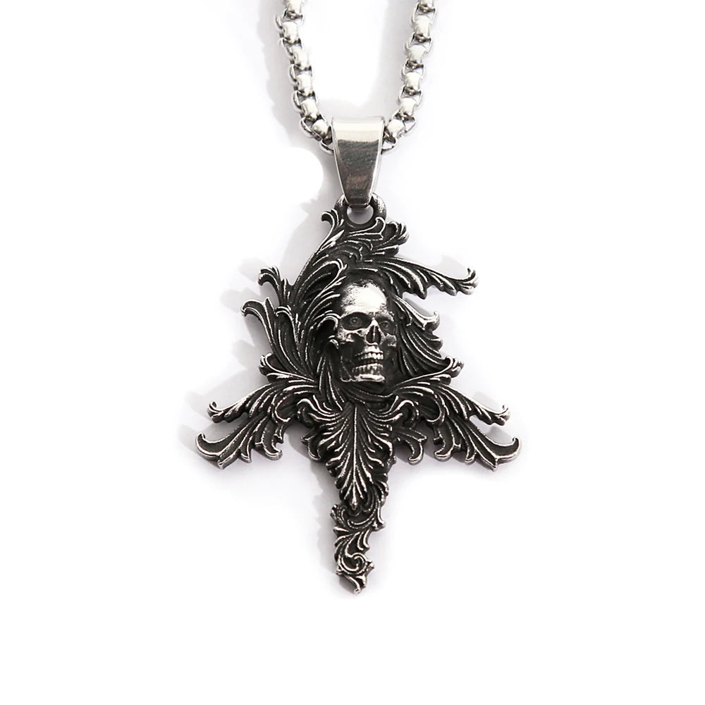 Death Skull Pendant Necklace (316L)