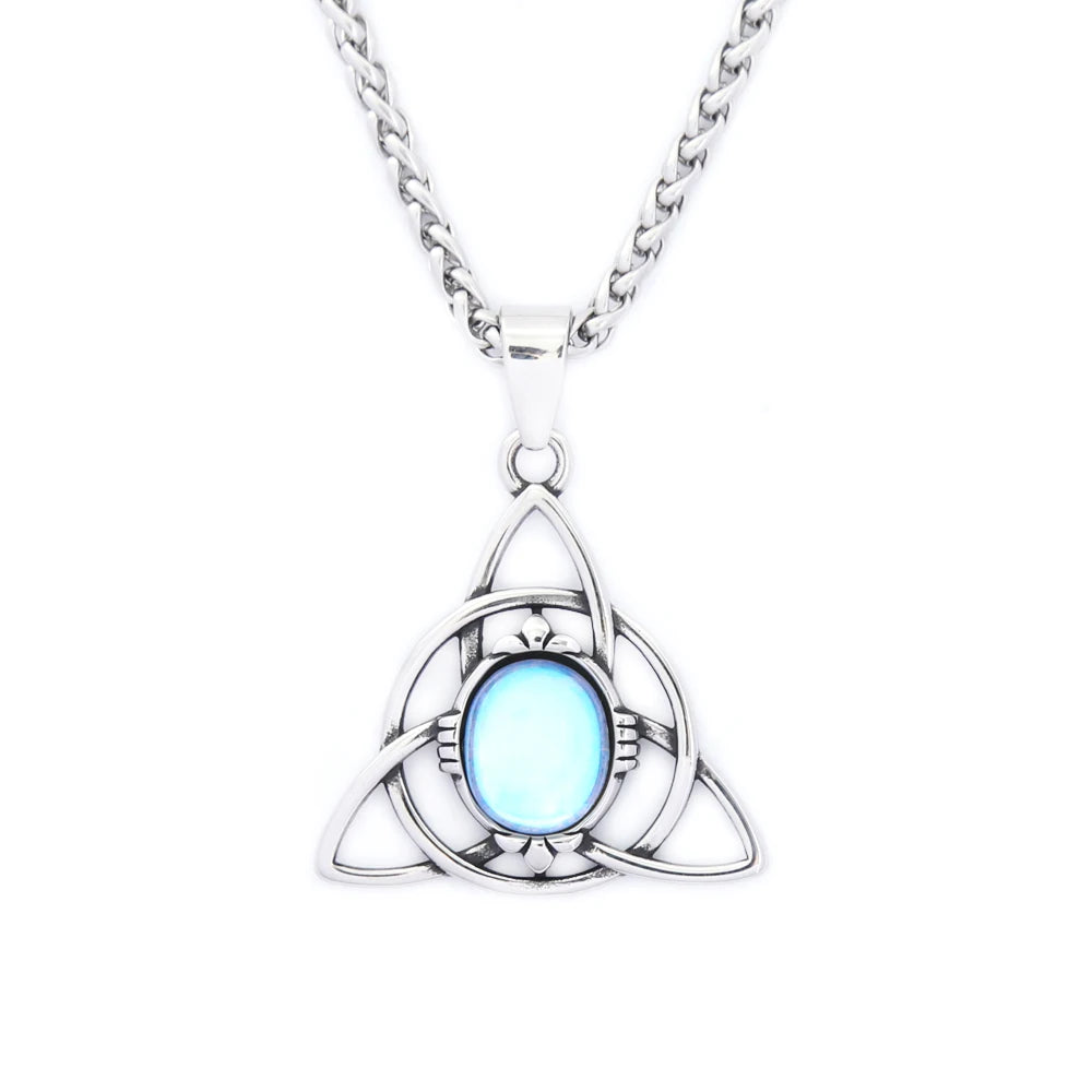 Nordic Trinity Knot Pendant Necklace (316L)