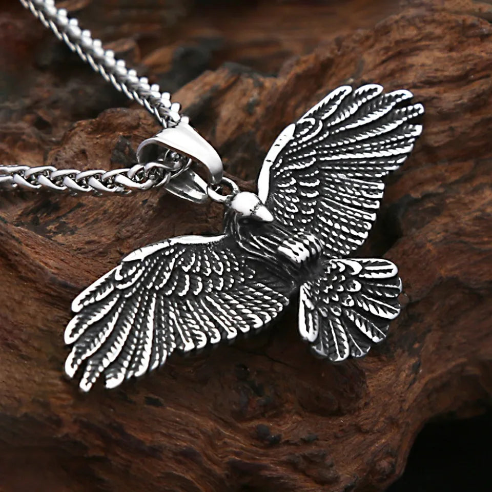 Viking Eagle Pendant Necklace (316L)