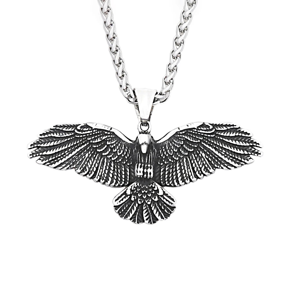 Viking Eagle Pendant Necklace (316L)