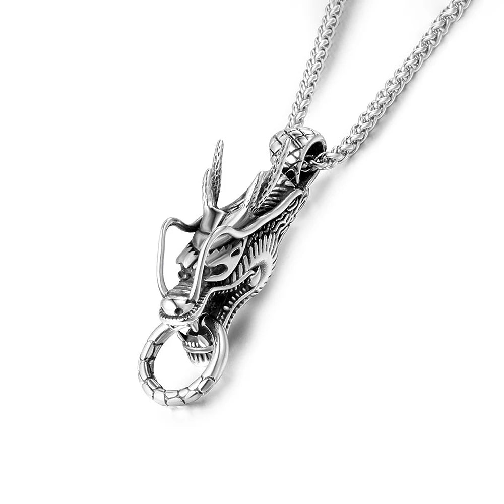 Dragon Head Pendant Necklace (316L)