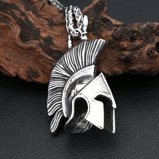 Spartan Helmet Pendant (316L)