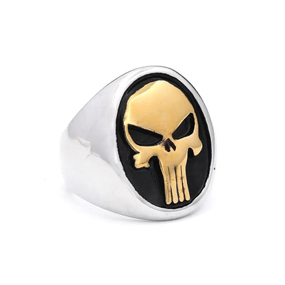 Anillos de calavera de acero inoxidable 316L góticos vintage para hombres y mujeres, estilo punk, hip hop, motocicleta, joyería, regalos de Halloween, triangulación de envíos