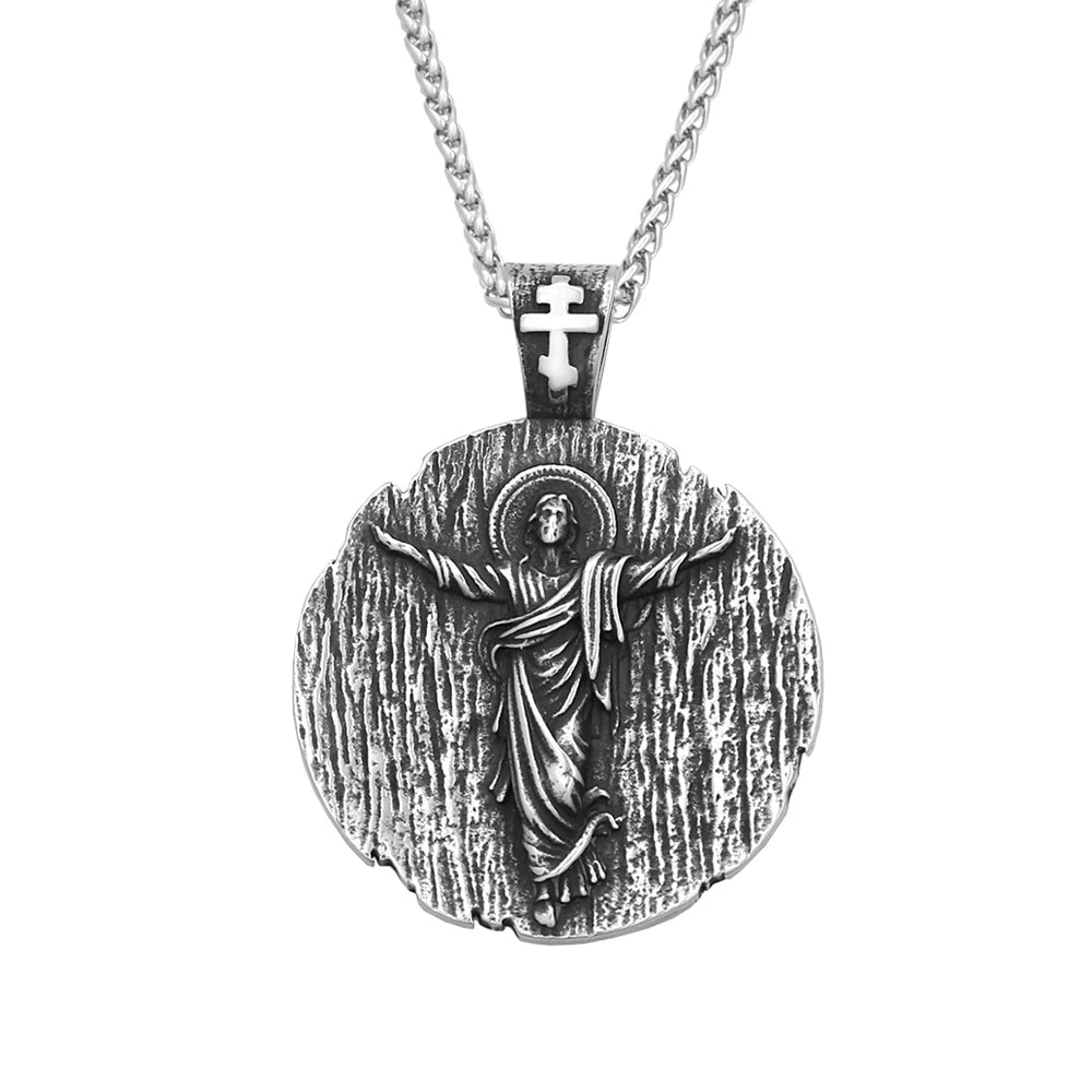 Jesus Cross Pendant Necklace Collection (316L)