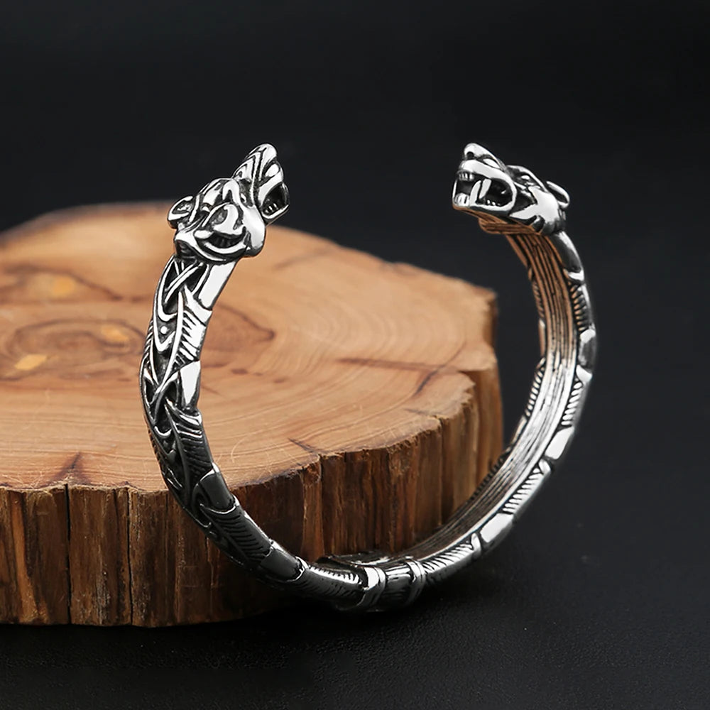 Double Tiger Cuff Bracelet (316L)