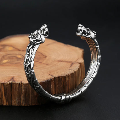 Double Tiger Cuff Bracelet (316L)