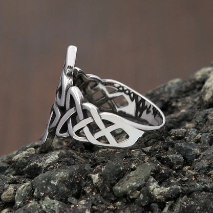 Viking Celtic Knot Ring (316L)