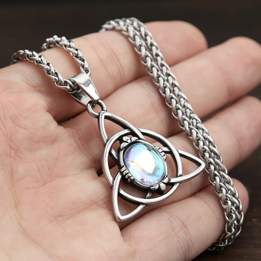 Nordic Trinity Knot Pendant Necklace (316L)