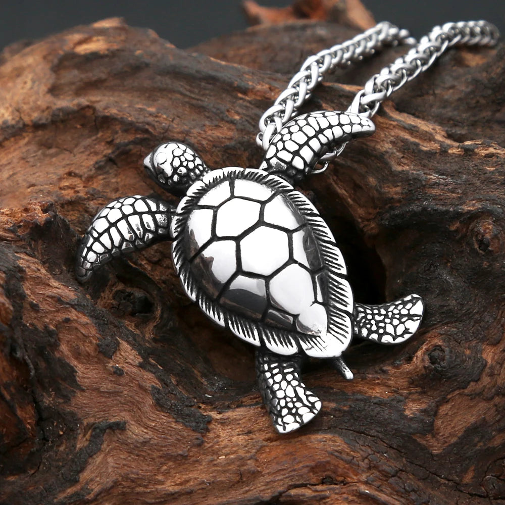 Turtle Pendant Necklace (316L)
