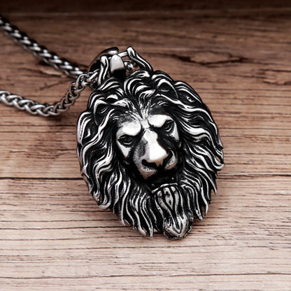 Lion Head Pendant (316L)