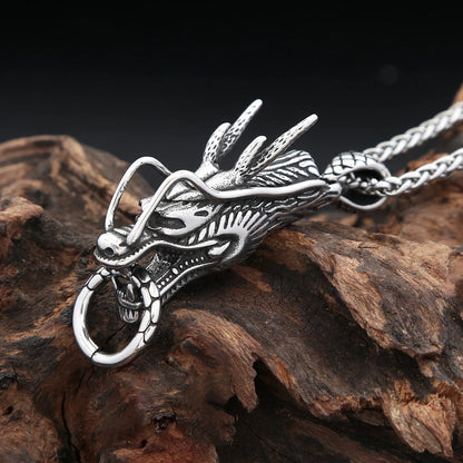 Dragon Head Pendant Necklace (316L)