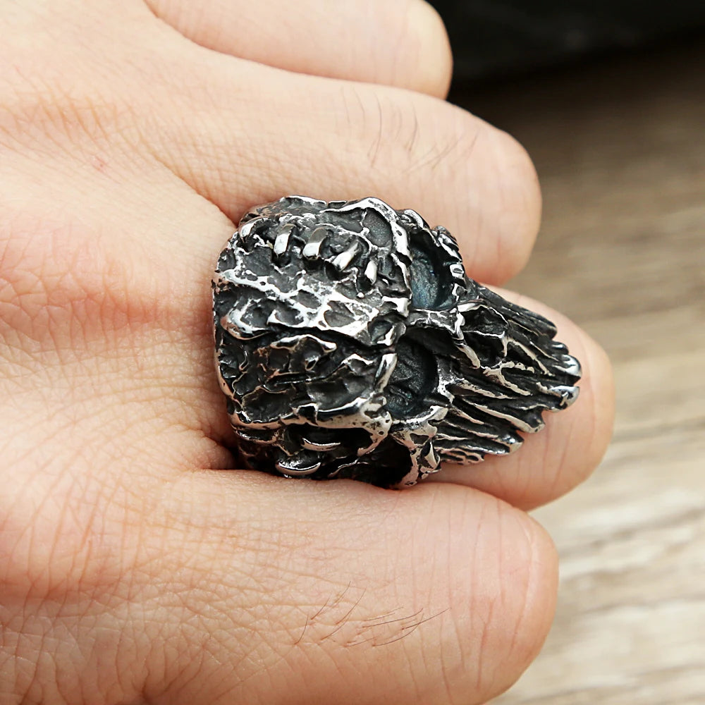Ruin Skull Ring (316L)