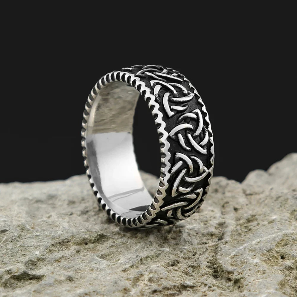 Viking Celtic Trinity Knot Ring (316L)