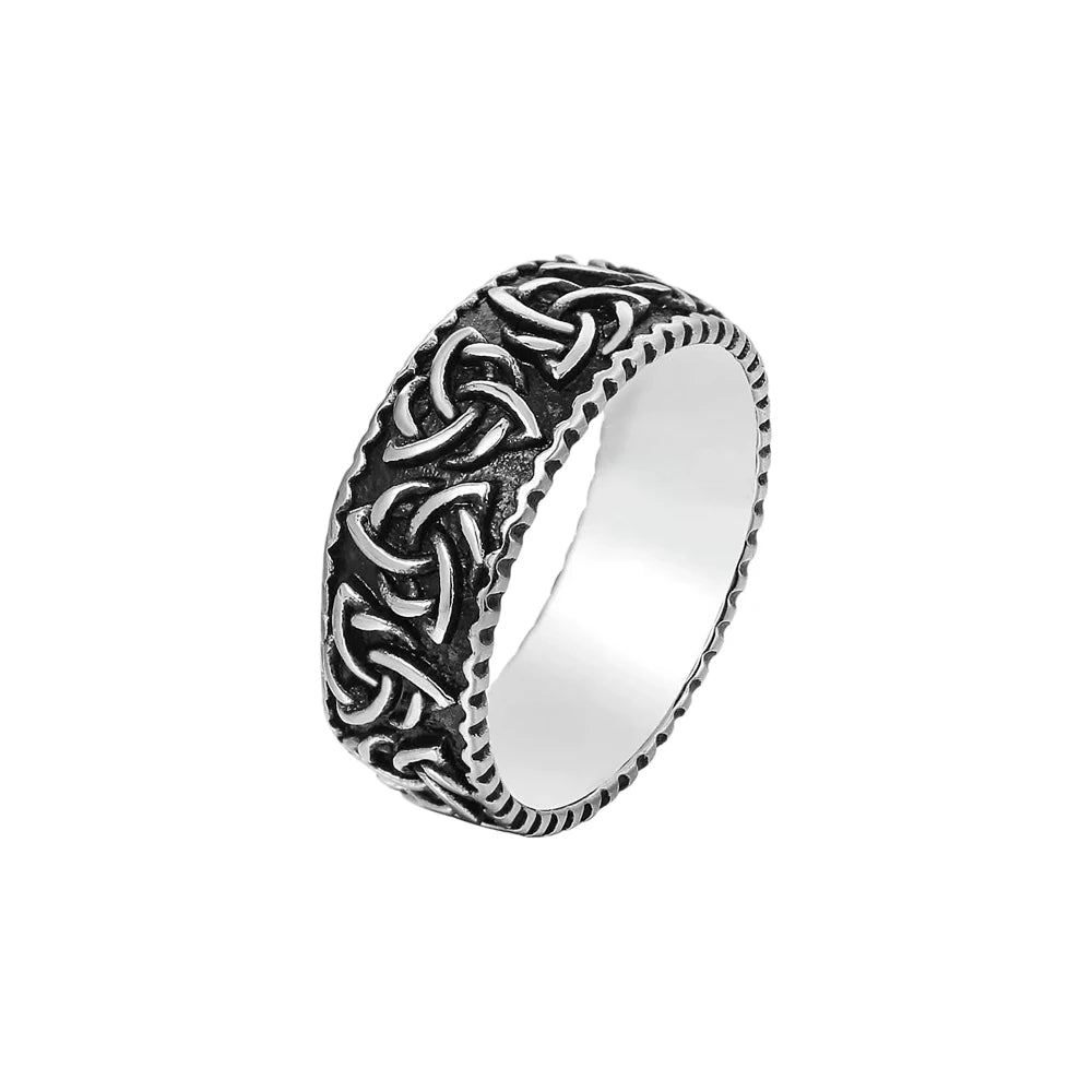 Viking Celtic Trinity Knot Ring (316L)