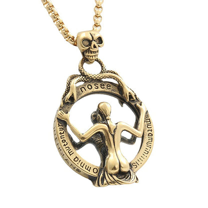 Skull Mirror Pendant (316L)