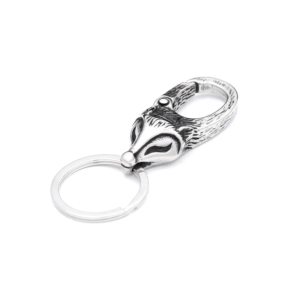 Viking Dragon Head Keychain Collection (316L)