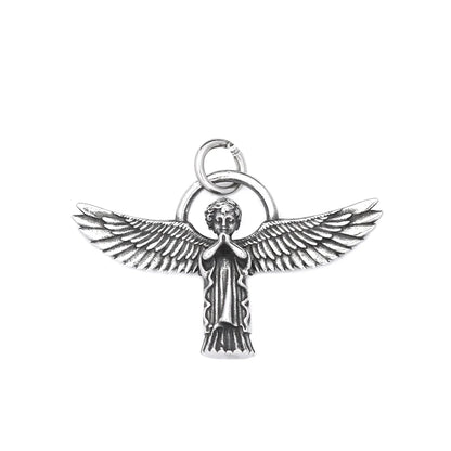 Halskette mit Anhänger in Form von Schutzengelsflügeln (316L)