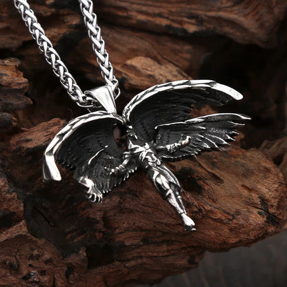 Halskette mit Anhänger in Form von Schutzengelsflügeln (316L)