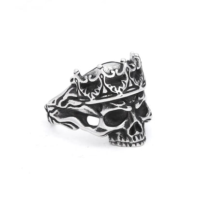 Anillos de calavera de acero inoxidable 316L góticos vintage para hombres y mujeres, estilo punk, hip hop, motocicleta, joyería, regalos de Halloween, triangulación de envíos
