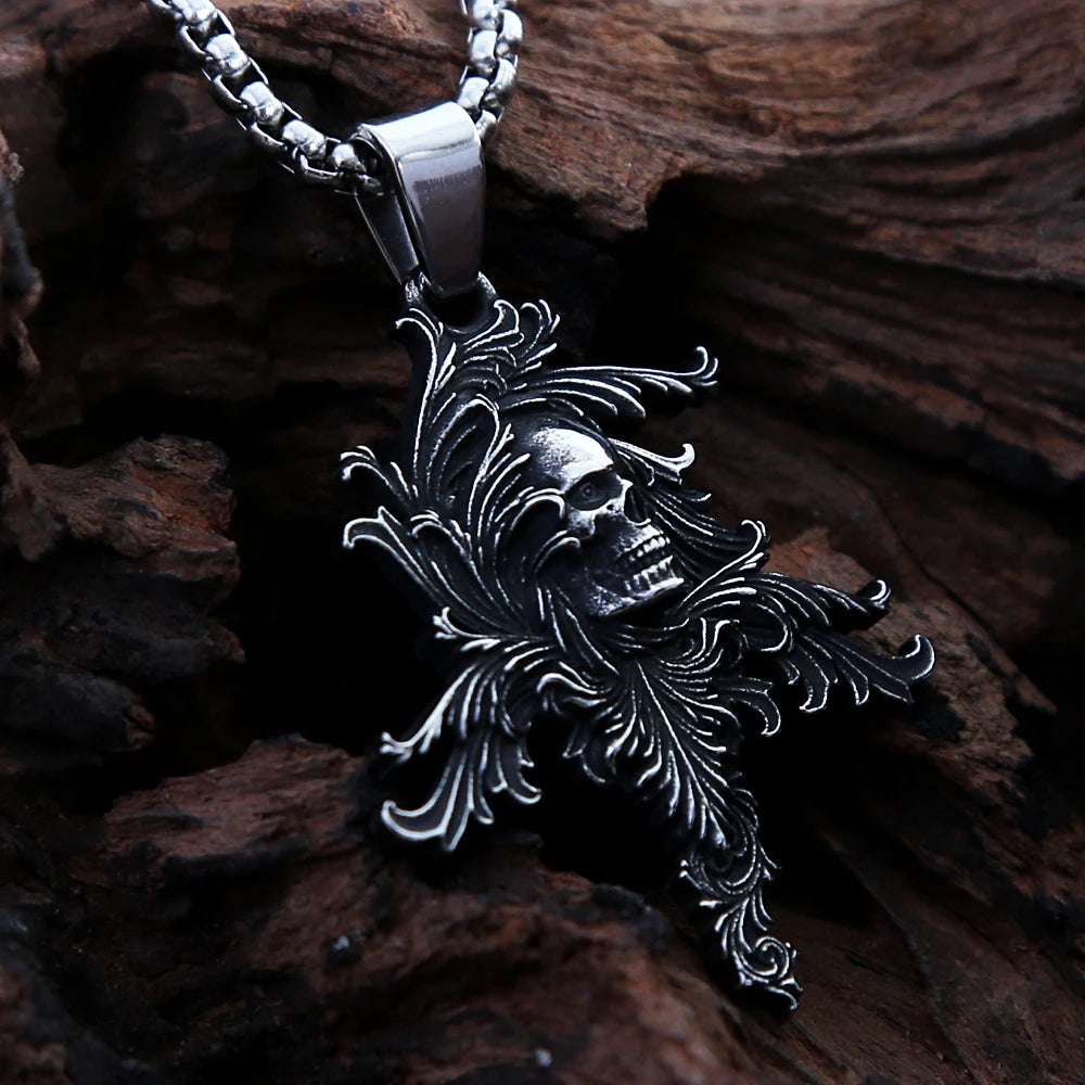 Death Skull Pendant Necklace (316L)