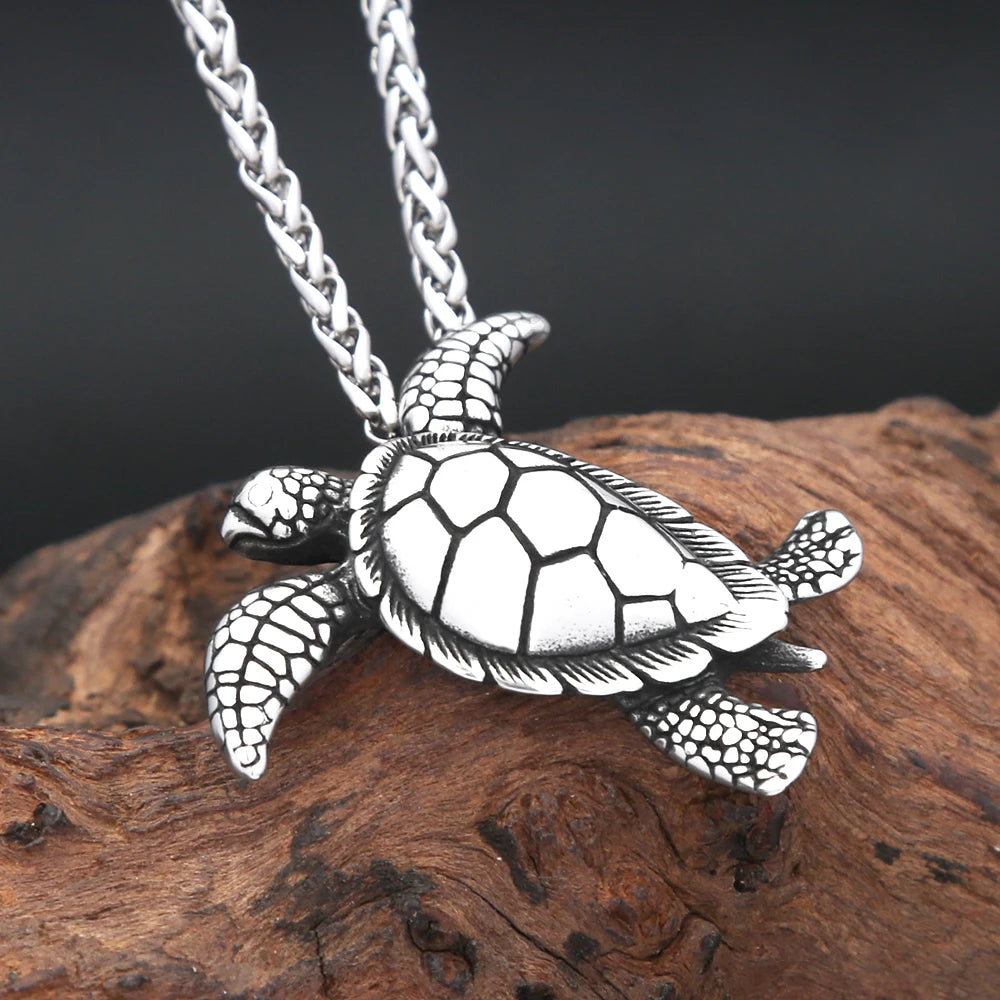 Turtle Pendant Necklace (316L)