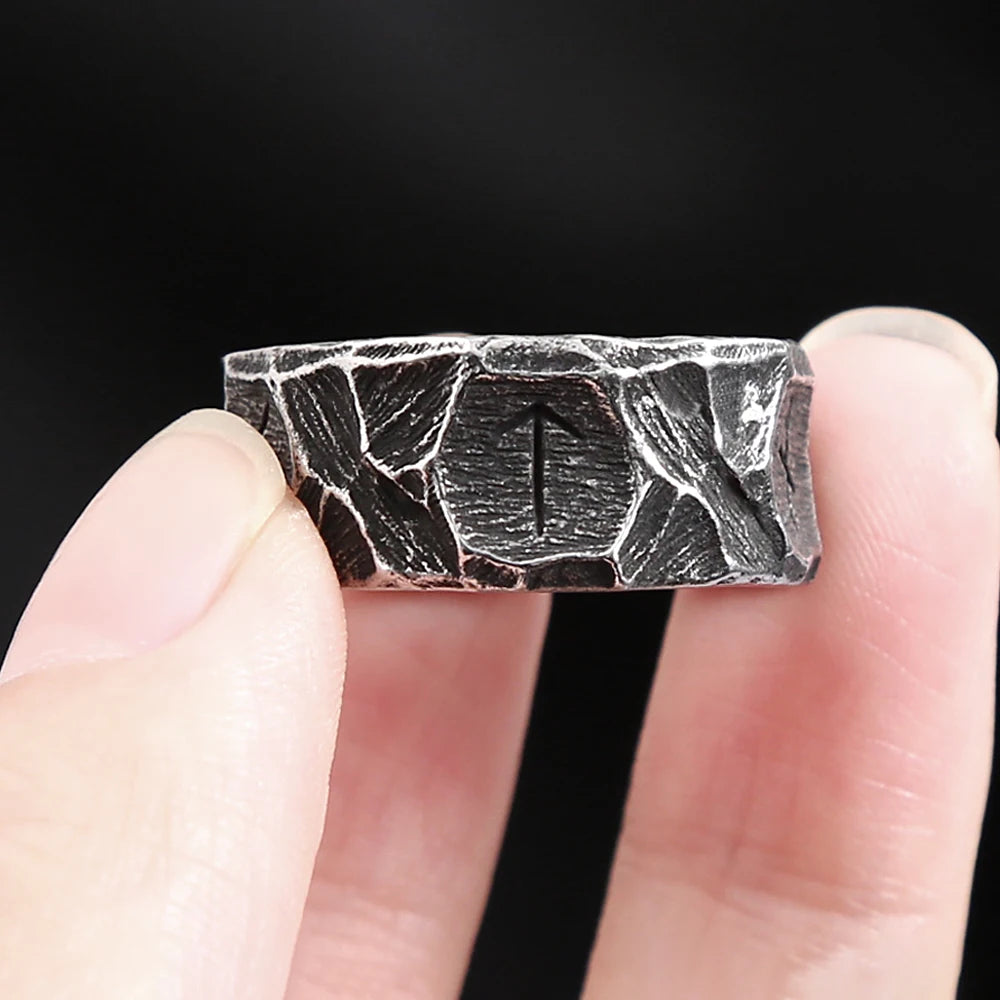 Runic Texture Ring (316L)