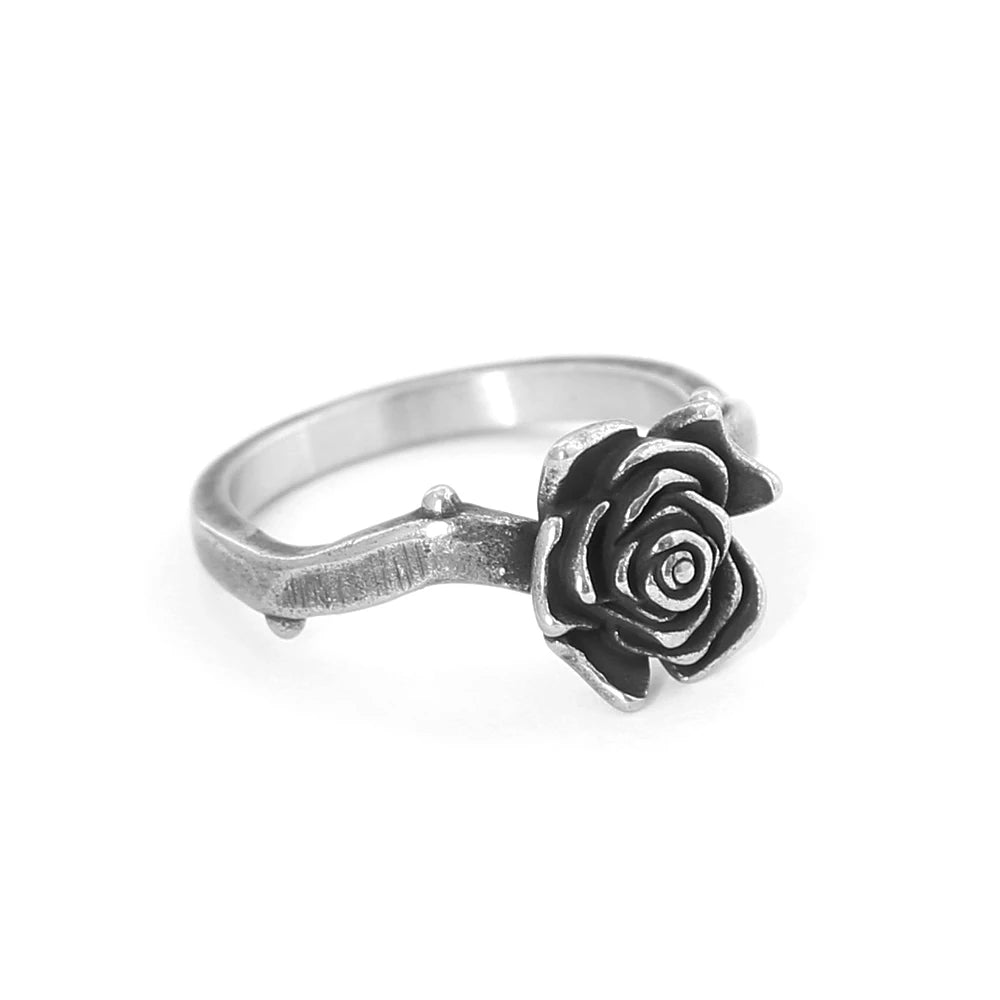 Black Rose Ring (316L)