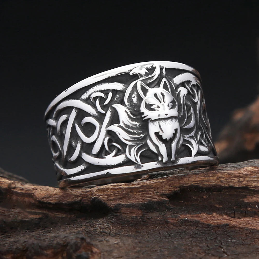 Nine-Tailed Fox Ring (316L)