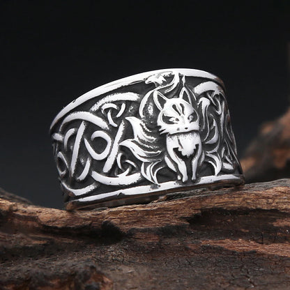Nine-Tailed Fox Ring (316L)
