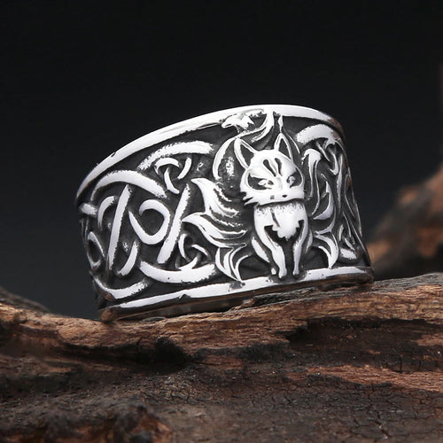 Nine-Tailed Fox Ring (316L)