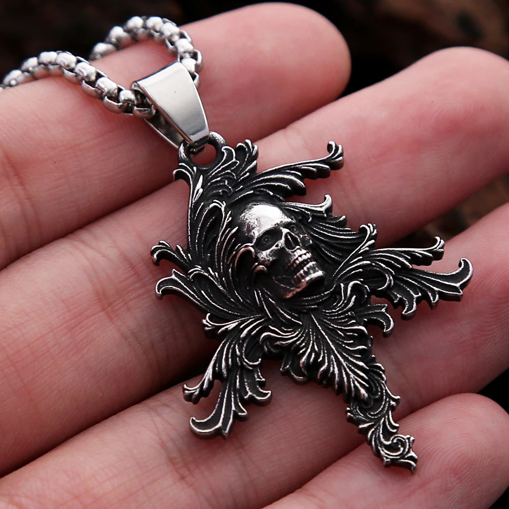 Death Skull Pendant Necklace (316L)