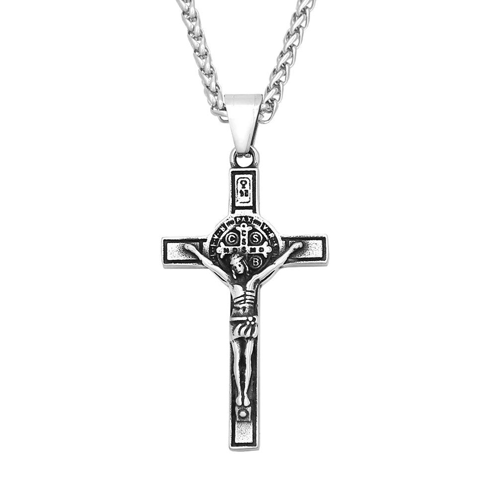 Jesus Cross Pendant Necklace Collection (316L)