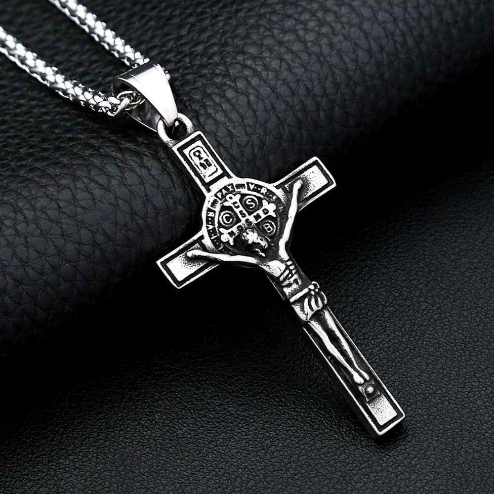 Jesus Cross Pendant Necklace Collection (316L)