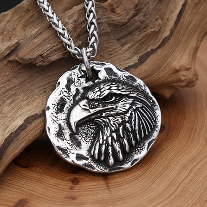 Eagle Head Pendant Necklace (316L)