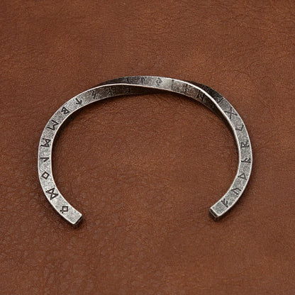 Wikinger-Runen-Möbius-Armreif (316L)