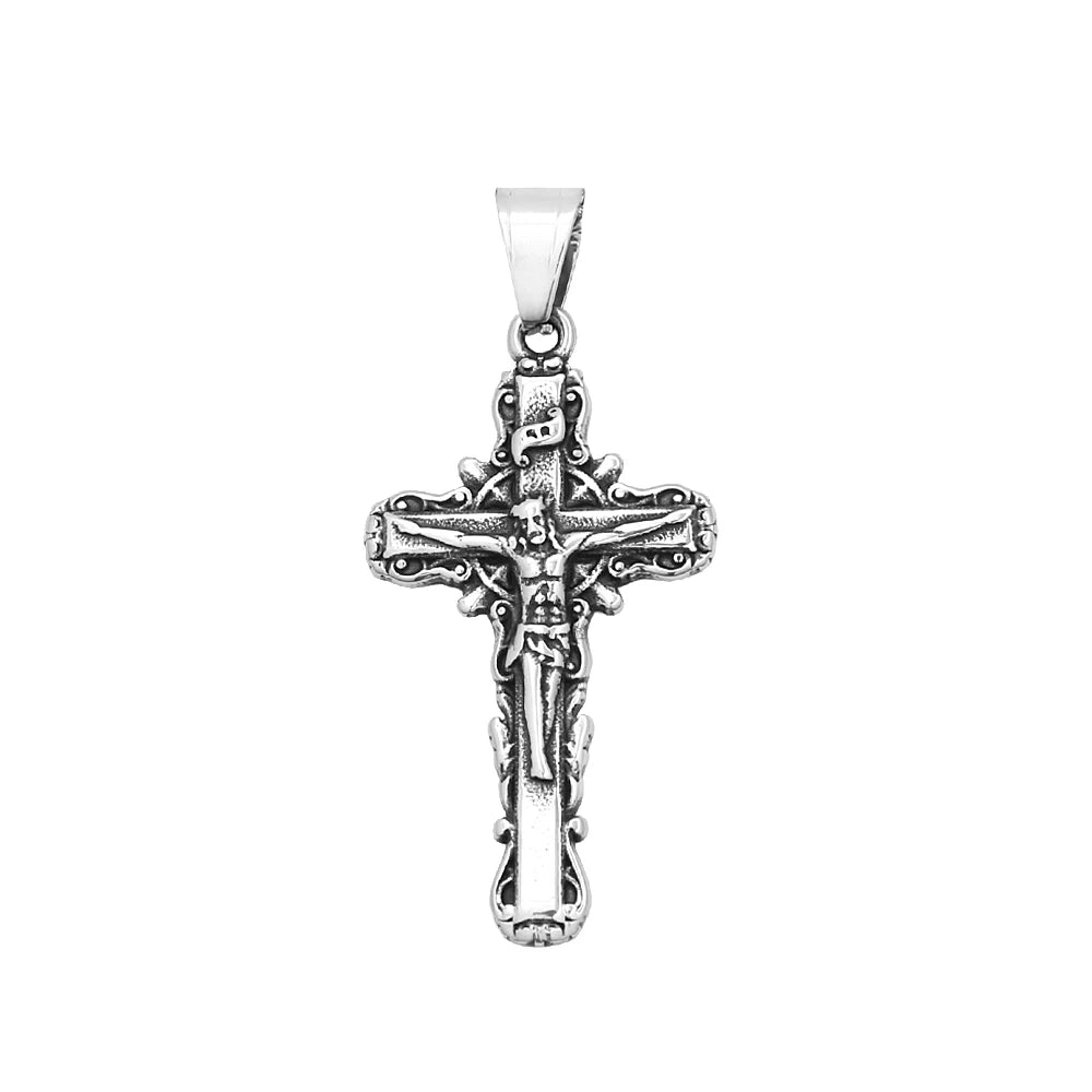 Jesus Cross Pendant Necklace Collection (316L)