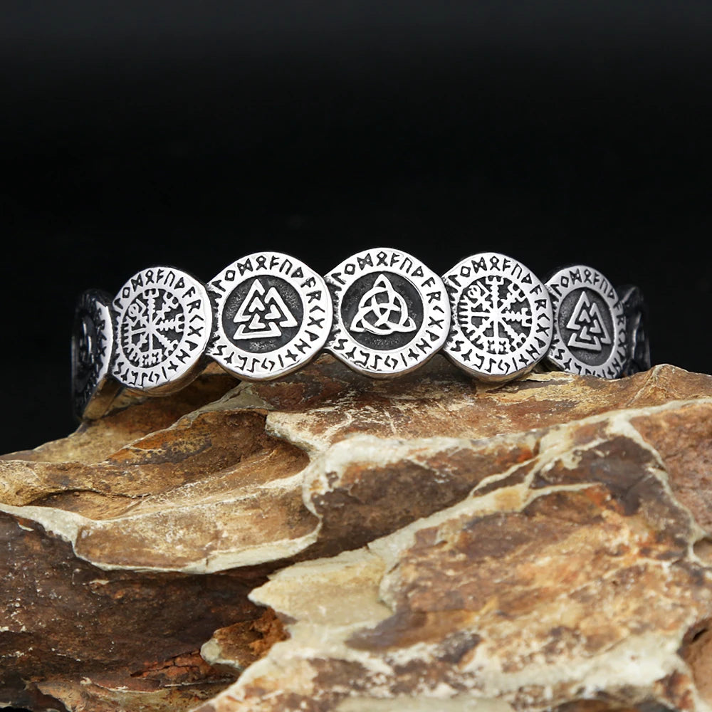 Armreif mit Wikinger-Symbol (316L)