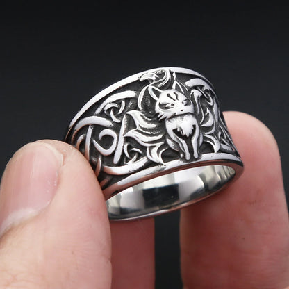 Nine-Tailed Fox Ring (316L)