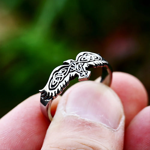 Nordic Raven Ring (316L)
