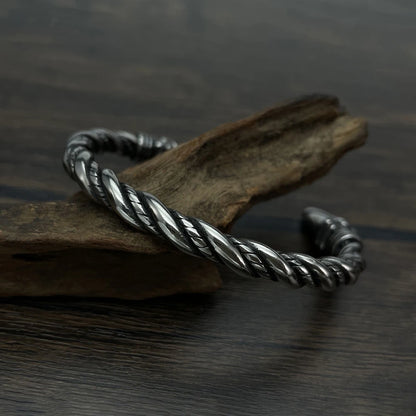 Offenes Armband mit Wikinger-Adlerkopf (316L)