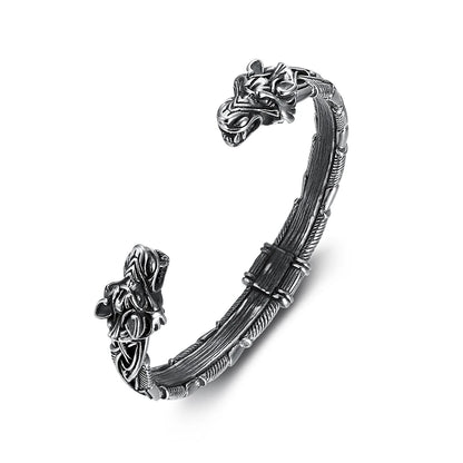 Double Tiger Cuff Bracelet (316L)