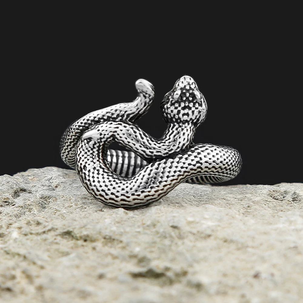 Serpent Coil Ring (316L)