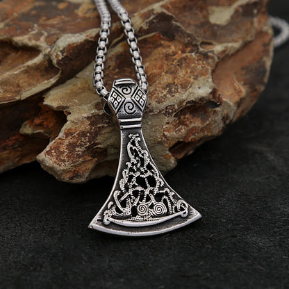 Viking Thor’s Axe Pendant Necklace (316L)