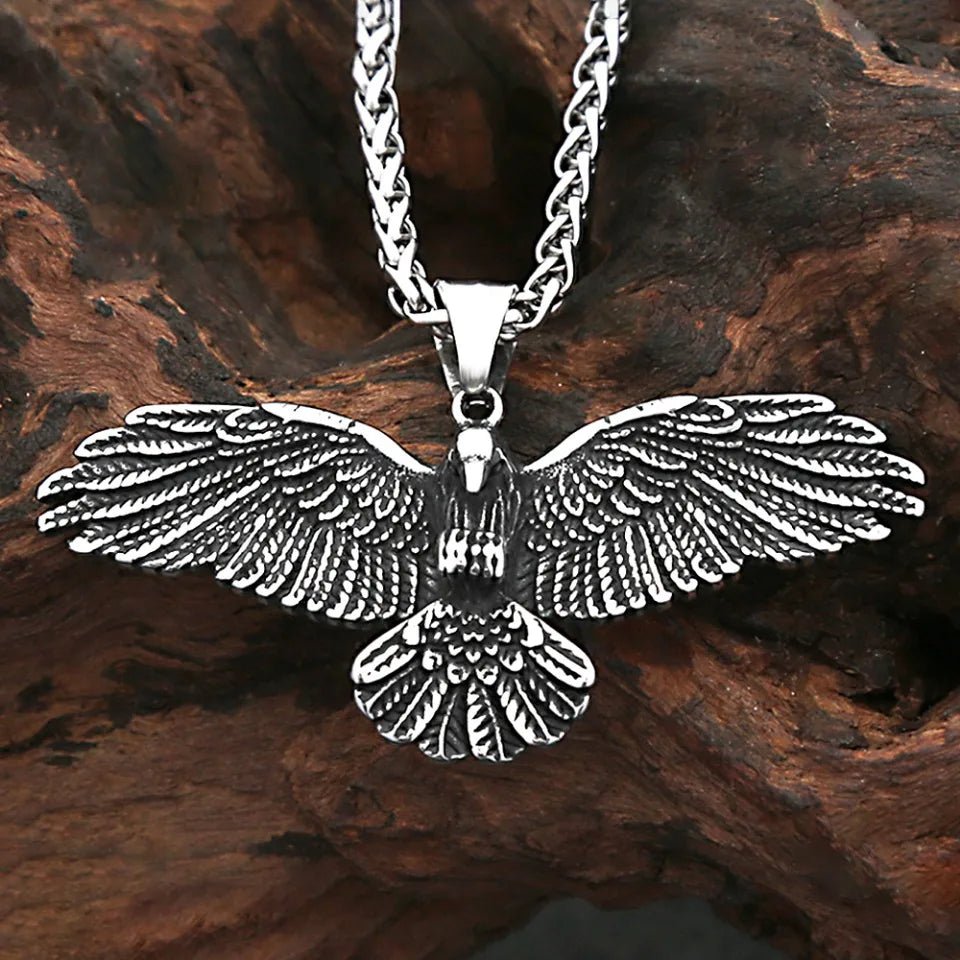 Viking Eagle Pendant Necklace (316L)