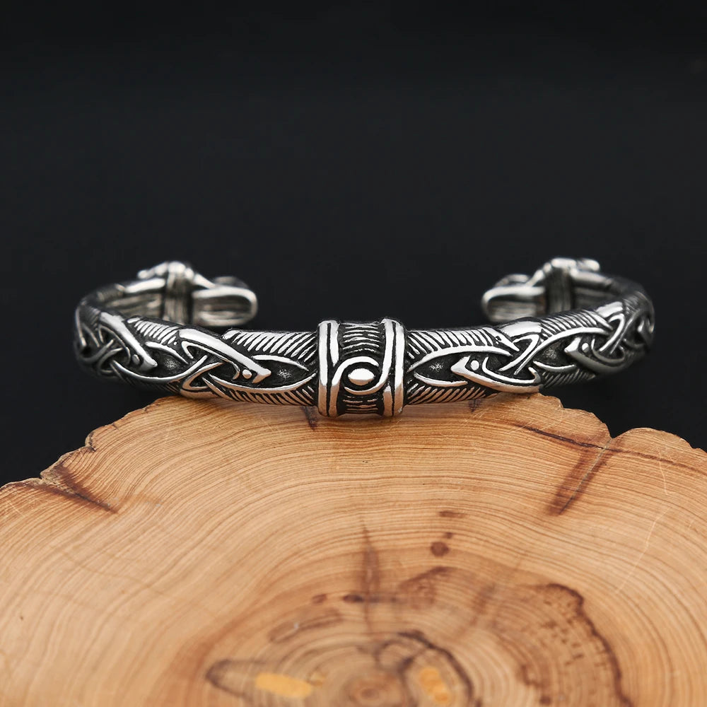 Double Tiger Cuff Bracelet (316L)