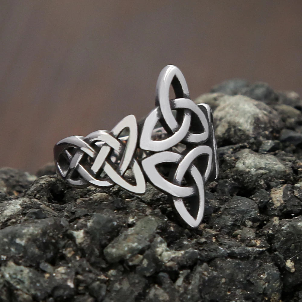 Viking Celtic Knot Ring (316L)